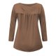 thumbnail image 5 of ICHUANYI Clearance Women Casual T-shirt Long Sleeve Round Neck Ruched Pullover Blouse Tops ICHUANYI "ICHUANYI", 5 of 5