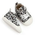 thumbnail image 5 of Shenmeida 1Pair Baby Girls Boys Leopard Print Soft Sneakers Soft Sole High-Top Ankle Infant for Daily Wear, 5 of 8