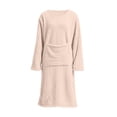 thumbnail image 5 of AVRNLIQ Womens Plus Size Flannel Nightgown with Pockets, Long Sleeve Cozy Sleep Shirt,Size M, 5 of 9