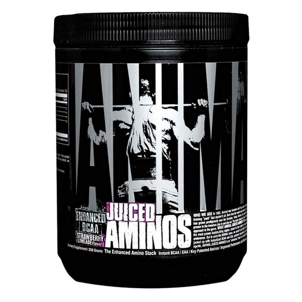 Juiced Aminos 6g Bcaa Eaa Matrix Plus 4g Amino Acid Blend For Recovery And Improved Performance Strawberry Limeade 30 Servings Recover Smarter And Faster With 6 By Animal Walmart Com Walmart Com