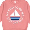 thumbnail image 3 of Inktastic My Nana Loves Me Sailboat Boys Toddler Sweatshirt, 3 of 4