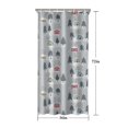 thumbnail image 5 of Gray Christmas House and Tree Pattern Shower Curtain 36"x72" ,Bathroom Decorative Shower Curtains Set with 12 Hooks,Modern Waterproof Washable Shower Curtain, 5 of 6