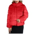 thumbnail image 1 of Puntoco Coat Moda Mujer Chaqueta de Cuello Redondo Corta Versátil y Delgada Chaqueta de Manga Larga Top Liquidación Puntoco Puntoco-1, 1 of 4