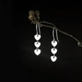 thumbnail image 3 of K-KED 925 Sterling Solid Silver Triple Hearts Drop Hook Earrings, 3 of 6