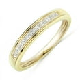 thumbnail image 2 of Half Carat Princess Channel Set Wedding Ring Band in 10k Yellow Gold, 2 of 3
