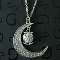 thumbnail image 5 of Owl Glow In Dark Pendant Chain Necklace for Women Green or Blue Ginger Lyne Collection, 5 of 5