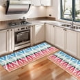 thumbnail image 3 of Kitchen Rugs Sets Of 2,Rainbow Ethnic Pattern Anti Fatigue Kitchen Mat Rugs Non Slip Washable,Decorative Kitchen Floor Mats for Kitchen,Sink,Laundry,17"X47", 3 of 5