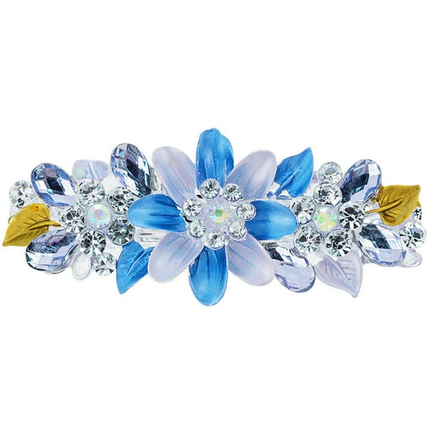 Moda flor cristal pedrería pasador pinza de pelo horquil pelo niña joyería Zulema pinza de pelo