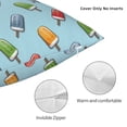 thumbnail image 4 of Rateoe Modern Ice Cream Pattern Throw Pillow Cover Premium Pillow Stuffer Sham Square for Decorative Cushion Bed Couch Sofa(Pillow insert not included), 4 of 8