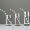 thumbnail image 2 of 50pcs Flexible Straws Plastic Disposable Straw BPA Free Drinking Straws, 2 of 4