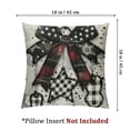 thumbnail image 4 of nygtbtfer Christmas Pillow Covers Tree Ball Throw Pillow Case Black White Decorative Cushion Case for Xmas Home Office Room Decor White, 4 of 7