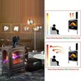 thumbnail image 5 of Ventilador de estufa de leña, chimenea con 5 aspas, ventilador de aleación de aluminio para estufa de leña, estufa de taller, sin electricidad, piezas de chimenea de invierno (negro) Dontodent Kuyhfg Sin marca, 5 of 5