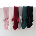 thumbnail image 3 of Collants d'Automne pour Nouveau-Né, Tout-Petit, Bébé, Fille, Bas, Coton, Chauds, Collants, Couleur Unie, 3 of 7