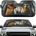thumbnail image 2 of 3D Cattle Family Car Auto Sunshades Windshield Heat Protection, Pet Cat Sun Shades Univeral Fit Cars Suv Truck, 2 of 4