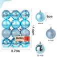 thumbnail image 2 of Adornos de bolas de Navidad para árbol de Navidad, decoraciones navideñas, adornos navideños para fiestas de bodas, ganchos de bolas colgantes, 2 of 5