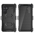 thumbnail image 2 of Takfox Samsung Galaxy A54 5G Belt Clip Holster Case with [Built in Screen Protecotr],Rugged Shockproof Heavy Duty Locking Swivel Holster Kickstand Hard Full Body Cover- Black, 2 of 7