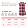 thumbnail image 3 of Fotbe Heart Plaid Vestido de Dormir para Niñas de 3 a 10 Años, Mangas Cortas, Estilo Princesa, Pijama Camisón con Mangas Voladas-Large, 3 of 6