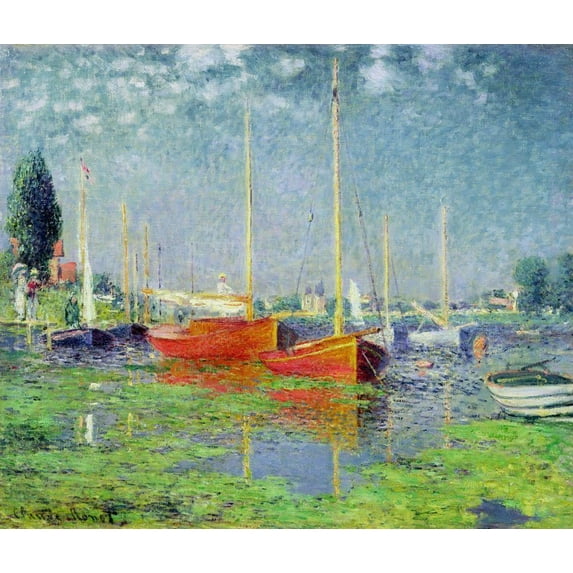 Monet "Argenteuil" (1872) Glossy Poster