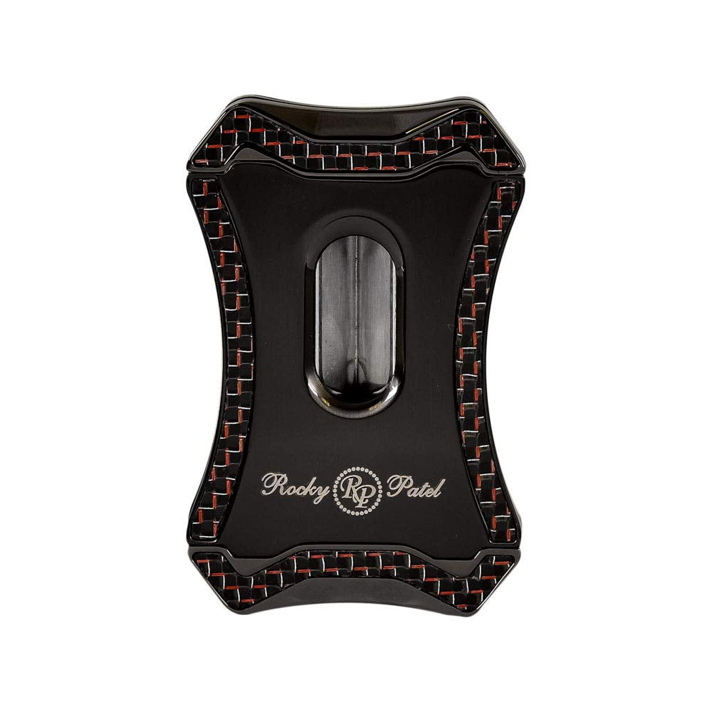 Rocky Patel Nero Lighter and Viper Cutter Cigar Set - Solver Gunmetal and Red