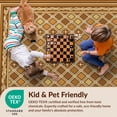 thumbnail image 4 of Design&I 4'x6' Ultra Soft Area Rug, Ru Look Wicker Lattice Boho Border Door Front Doormat Entryway Flowing Dynamic None Fluffy Washable Non Shedding for Bedroom Living Room Home Office, 4 of 7