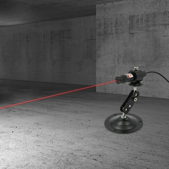Heavy-Duty Red Laser Module, Adjustable Beam Angle and Width, 26-33ft Range, Locking Ring for Stability, Perfect for High-Intensity Industrial and Garment Cutting