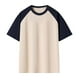 thumbnail image 1 of pstuiky camisetas para hombre, Camisas casuales de manga corta raglán con cuello redondo y diseño conciso con bloques de color para hombre camisas casuales para hombre xl, 1 of 3