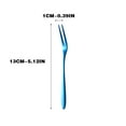 thumbnail image 3 of Stainless Steel Forks under 5! CQCYD 304 Stainless Steel Fruit Fork, Two Tooth Cake Fork for Dessert and Salad, Western Style Serving Utensil for Party and Kitchen, 3 of 4