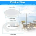 BUZIFU 2pcs 2 Inch Patio Table Umbrella Hole Ring and Cap Set Plastic
