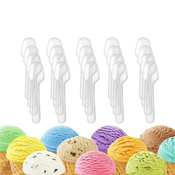 500Pcs Plastic Tasting Spoons,2.9x0.78In Disposable Mini Dessert Ice Cream Soup Spoons for Party,QZS Tasting Tool for Cake,Yogurt,Jello,Jam
