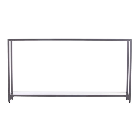 SEI Bergen Narrow Metal Console Table - Silver