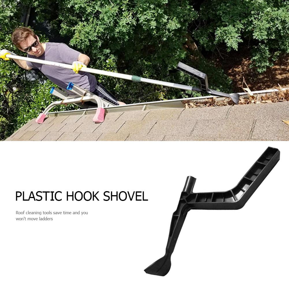 Plastic Gutter Leaf Cleaner Spoon Farm Garden Roof Rubbish Cleaning Hook 