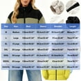 thumbnail image 3 of Cadancy Plus Size Winter Coats for Women Puffy Color Block Zip Up Quilted Jackets with Pockets Long Sleeve Stand Collar Trendy Warm Down Coat Oversized Casual Padded Jacket 2025, 3 of 4