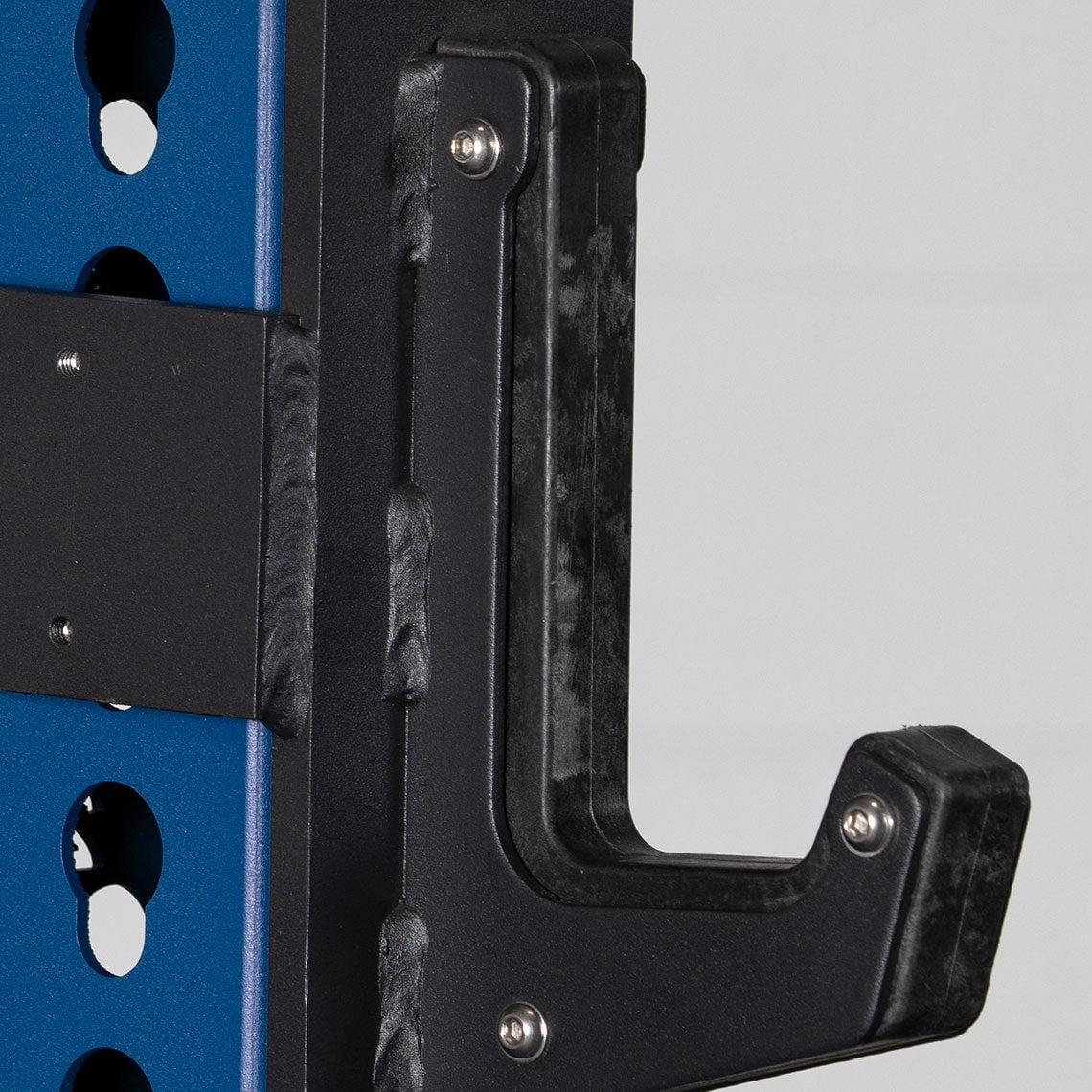 Titan Fitness TITAN Series Power Rack Sandwich J-Hooks, 1500 LB Capacity, Fits 3" x 3" Rack Uprights with 26mm Holes, UHMW Protective Liners, Barbell Holder for Squat & Bench Press