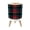 Color 1, variant on Small Trash Can with Lid Rainbow Pastels Watercolor Rainbow watercolor brush stroke 1.8 Gallon Dog Proof Trash Can Round Garbage Can Waste Bin Wastebasket for Bathroom Bedroom Living Room