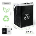thumbnail image 2 of Youkk Convenient And Eco-friendly Trash Recycling Bag For Kitchen Recycle Waste Bag Trash Sorting 1Set, 2 of 6