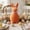 Orange-OR-clearacne, variant on WWG 5.9in Foam Easter Bunny Figurine Desktop Decoration Cute Rabbit Statue for Home Shelf Table Centerpiece Spring Party Favor