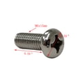 thumbnail image 2 of FixtureDisplays® Phillips Round Head Screws M6x15mm 20PK 15154, 2 of 4