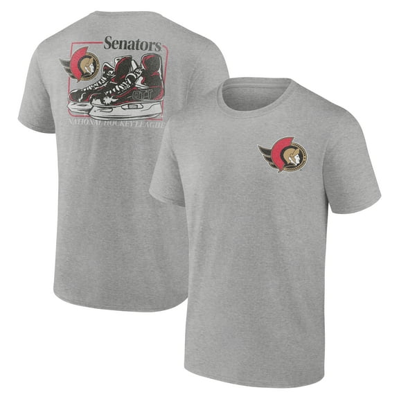 Men's Heather Gray Ottawa Senators Glory Skates T-Shirt
