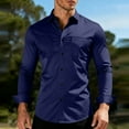 thumbnail image 6 of DxhmoneyHX Mens Dress Shirts Long Sleeve Wrinkle Free Stretch Business Blouse Casual Wedding Button Down Shirt with Pockets, 6 of 6