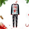 thumbnail image 2 of HOWPAY Family Matching Christmas Pajamas Snowman Graphic Crew Neck Long Sleeve Tops and Pants Sleepwear Outfits for Women Men Soft 2 Piece Xmas Pjs Sets Blue L, 2 of 8