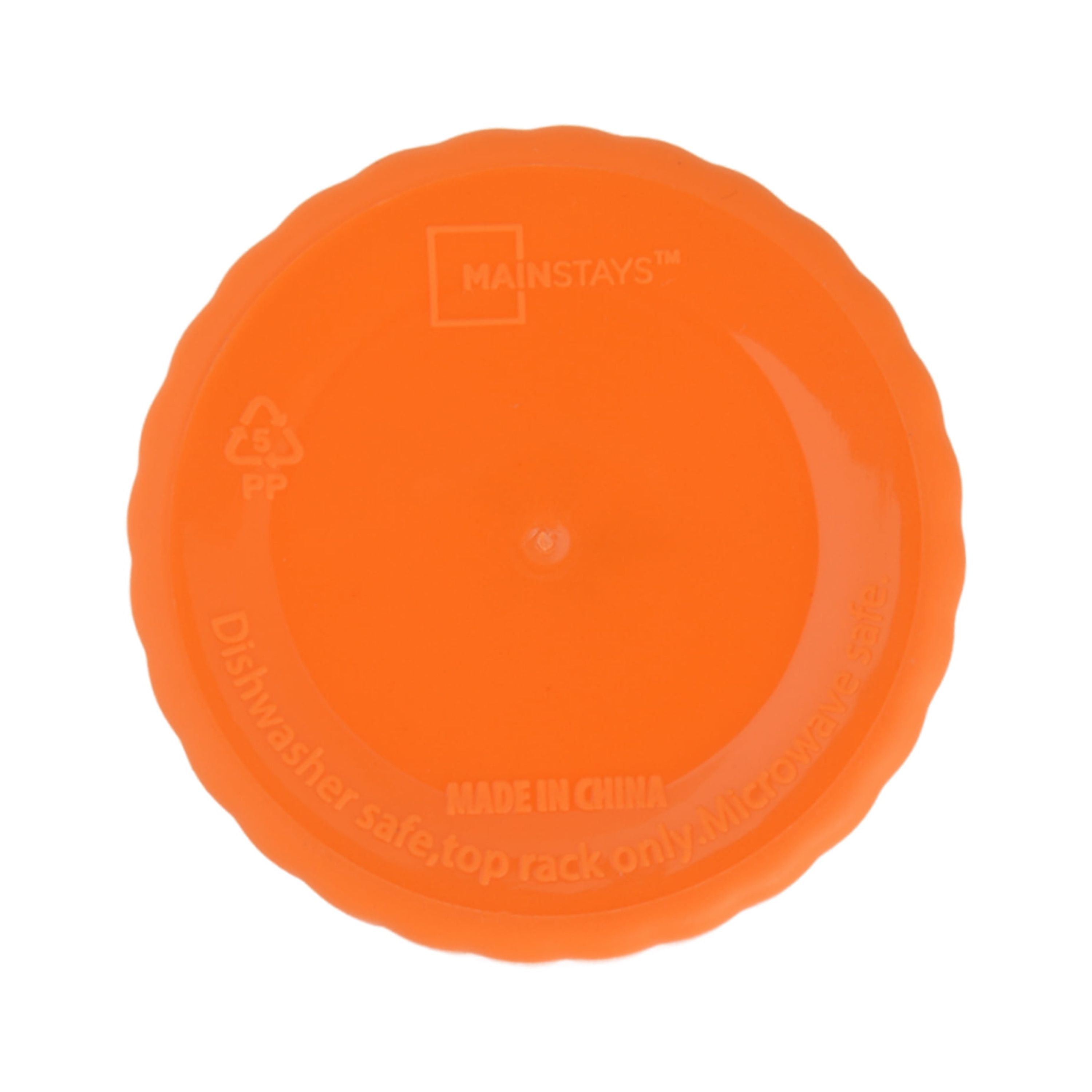 Mainstays - Orange Round Plastic Tumbler, Ribbed, 18-Ounce
