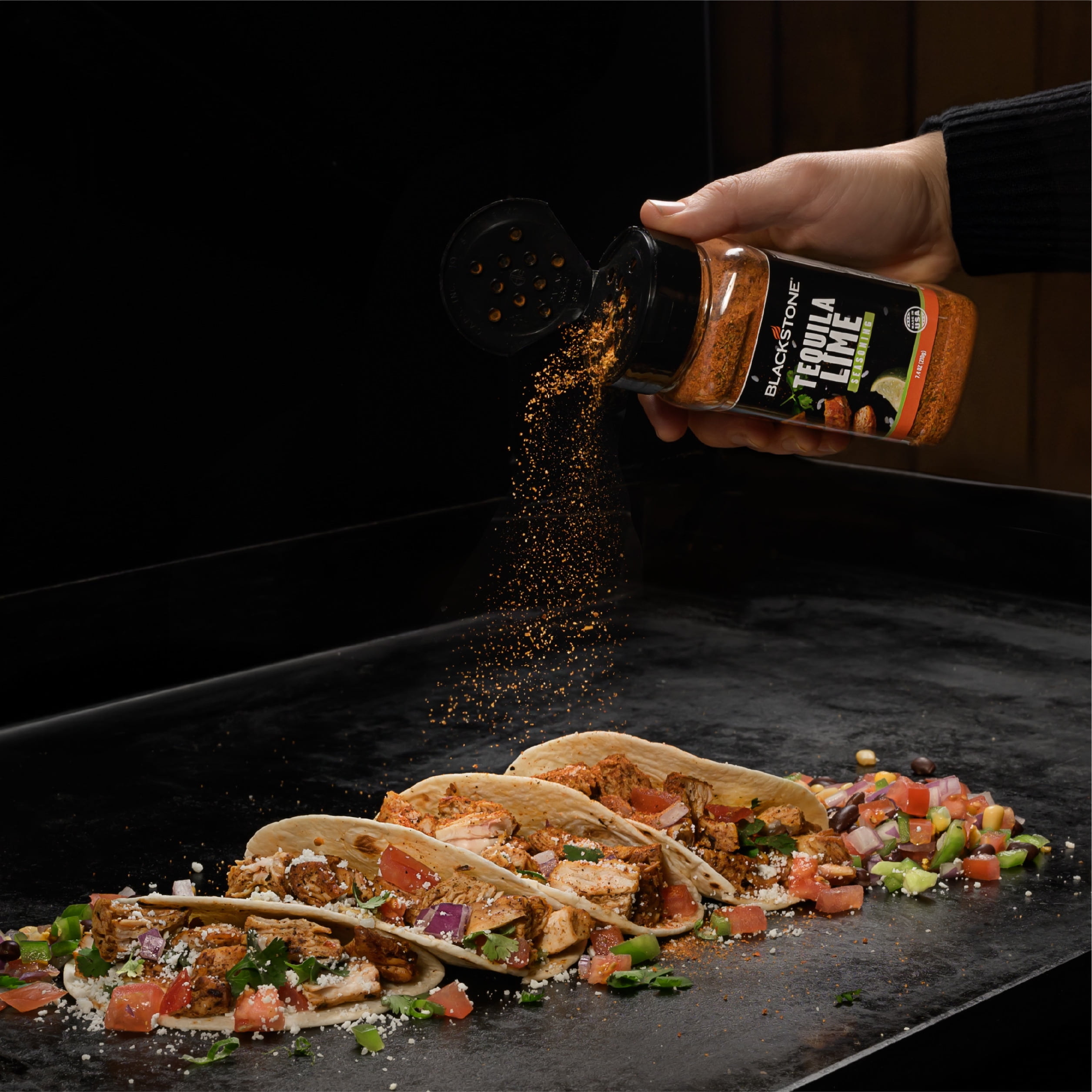 (2 pack) Blackstone Tequila Lime Seasoning, 7.4 oz - Gluten-Free