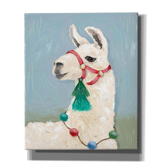 Epic Graffiti 'Painted Llama I' by Jade Reynolds, Canvas Wall Art, 20"x24"