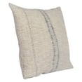 thumbnail image 2 of Benjara Tia 22 Inch Square Accent Throw Pillow with Woven Black Stripe, Beige Linen, 2 of 5