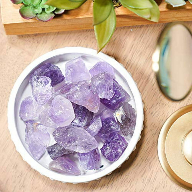 100%Natural Purple Amethyst Crystal Rough Birthstone Healing crystals  gemstone