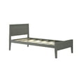 thumbnail image 3 of Plank+Beam Solid Wood Twin Bed Frame with Headboard, Modern Platform Bed for Adults, White, 3 of 7