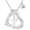 Silver, variant on Heart Cross Initial Necklaces for Women 14K Gold Plated CZ Pendant Trendy Jewelry Religious Birthday Teacher Appreciation Mothers Day Graduation Gifts for Her Mom Kids Teen Girls Wife Ideas