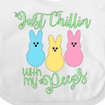thumbnail image 4 of Inktastic Funny Easter Just Chillin' with My Peeps Boys or Girls Baby Bib, 4 of 4