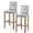 Blue, variant on Spring Flowers Bar Stool Covers Set of 2, Retro Boho Botanical Florals Butterfly Stretch Washable Bar Chair Covers with Backs, Removable Pub Counter Height Chair Cover for Kitchen Dining Room Cafe