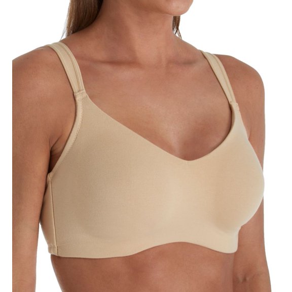 Women's QT E3361 Lemonaid Cotton Blend Wireless Pocket Bra (Nude 40B)